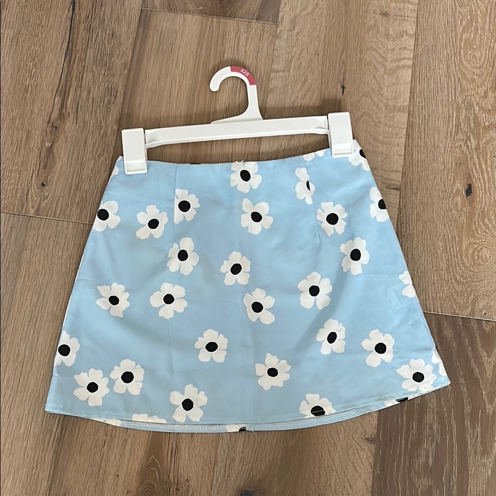 Floral Blue Skirt
